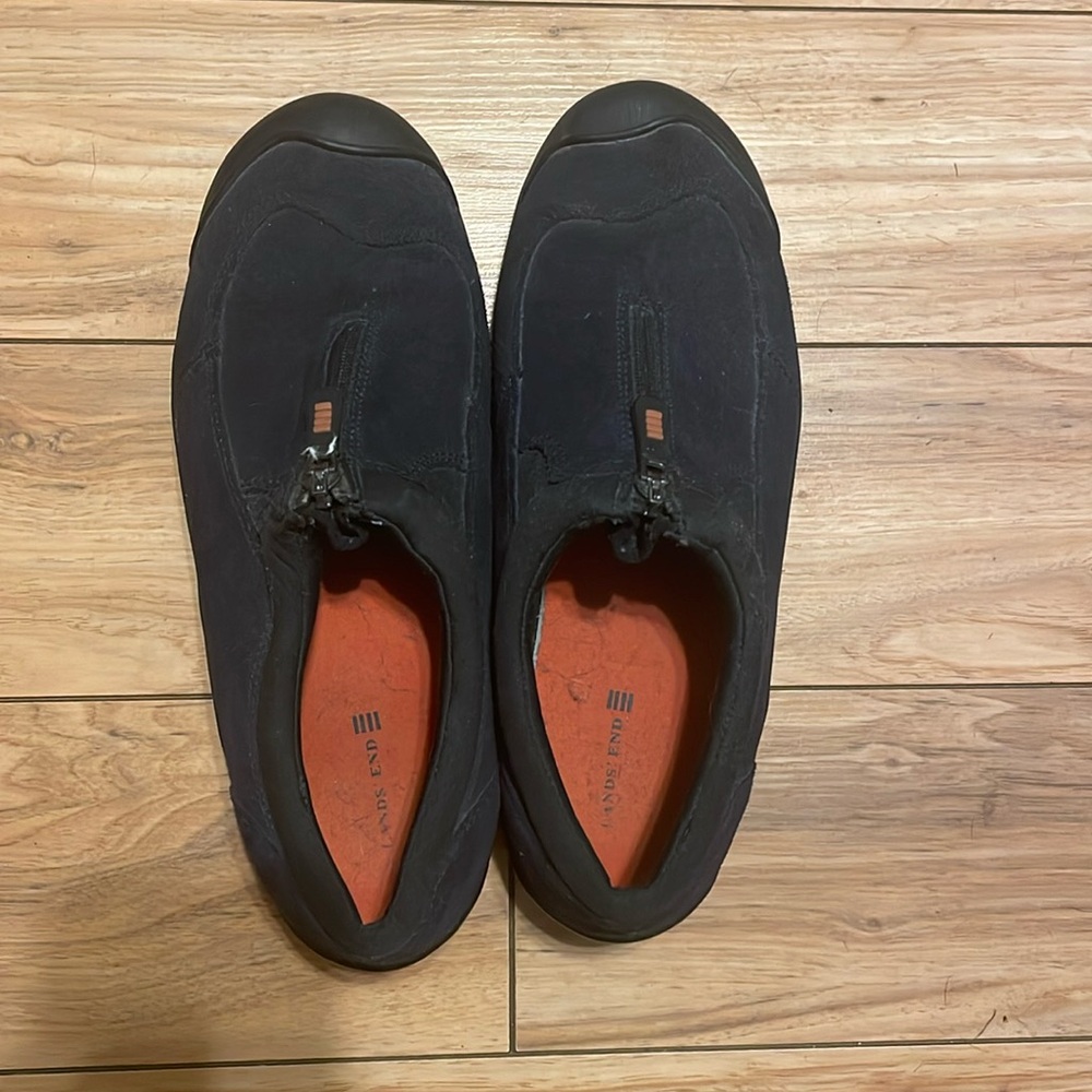 Lands’ End suede low boots